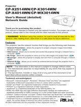 Hitachi CP-X3014WN User manual