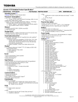 Toshiba X775-Q7272 Datasheet