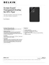 Belkin Screen Guard Transparent Overlay Datasheet