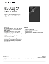 Belkin Screen Guard Anti-Glare Overlay Datasheet