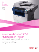 Xerox WORKCENTRE 3550 User manual