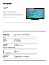 Panasonic TX-L37U3B Datasheet
