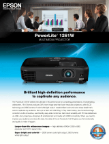 Epson PowerLite 1261W Datasheet