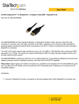 StarTech.com 2m Mini DisplayPort™ to DisplayPort 1.2 Adapter Cable M/M - DisplayPort 4k Datasheet