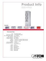 Canton GLE 470.2 BE/G Datasheet