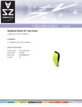 Conceptronic Notebook Sleeve 16" Lime Green User manual