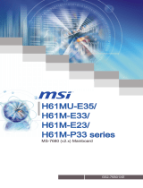 MSI H61M-E23-B3 Datasheet