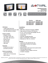 A-Rival NAV-XEA 43 EU Datasheet