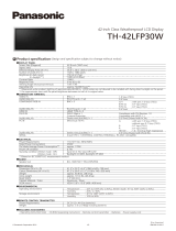 Panasonic TH-42LFP30W Datasheet