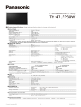 Panasonic TH-47LFP30W Datasheet