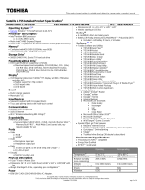 Toshiba L755-S5350 Datasheet