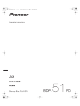 Pioneer BDP-51 Datasheet