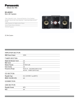 Panasonic SC-AKX10EG-K Datasheet