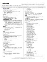 Toshiba P755D-S5384 Datasheet