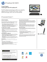 HP TouchSmart 520-1030 Datasheet