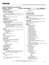 Toshiba PSBY1U-00S01W Datasheet