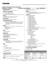 Toshiba L755-S5362 Datasheet