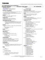 Toshiba R840-S8422 Datasheet