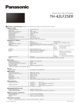 Panasonic TH-42LF25ER Datasheet