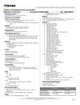 Toshiba L775D-S7224 Datasheet