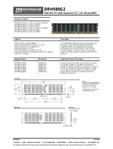 Dataram 8GB(2 x 4GB) DDR2-667 Datasheet