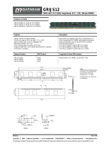 Dataram 8GB(2 x 4GB) DDR2-667 Datasheet