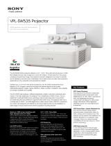 Sony VPL-SW535 Datasheet