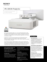 Sony VPL-SX535 User manual