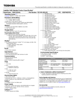 Toshiba C605-SP4101L Datasheet