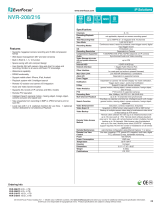 EverFocus NVR-208 4TB Datasheet