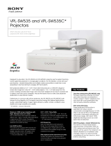 Sony VPL-SW535ED3L Datasheet