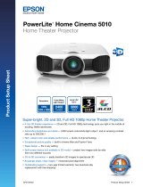 Epson PowerLite Home Cinema 5010 Datasheet