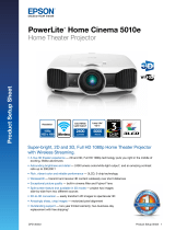 Epson PowerLite Home Cinema 5010e Datasheet