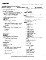 Toshiba P775-S7160 Datasheet