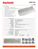 KeySonic ACK-201 AR Datasheet