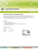Conceptronic 2.5/3.5 inch Hard Disk Docking Station USB 2.0 User manual