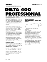 Delta 400 User manual