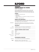 Ilford Lustre Photo RC 61cm x 30.5m C760 Datasheet