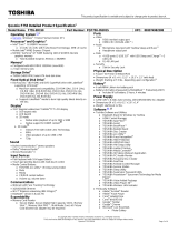 Toshiba F755-3D150 Datasheet