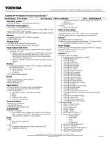 Toshiba P775-S7164 Datasheet