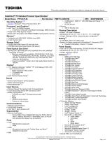 Toshiba P775-S7148 Datasheet