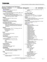 Toshiba X775-Q7170 Datasheet