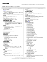 Toshiba P755-S5174 Datasheet