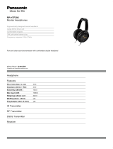 Panasonic RP-HTF295-K Datasheet