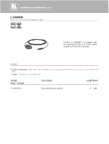 Kramer Electronics C-A35M/D9F-6 Datasheet