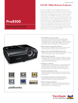 ViewSonic Pro8300 Datasheet