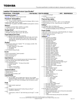 Toshiba P755-S5265 Datasheet