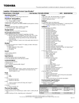 Toshiba L755-S5169 Datasheet