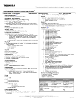 Toshiba PSK2LU-00H001 Datasheet