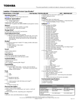 Toshiba L775-S7307 Datasheet